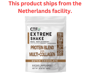 Chocolate XTREME SHAKE w/Sensoril® Ashwagandha PROTEIN & MULTI-COLLAGEN Limited Quantity - 1 per order (15 servings, 2 scoops per serving)
